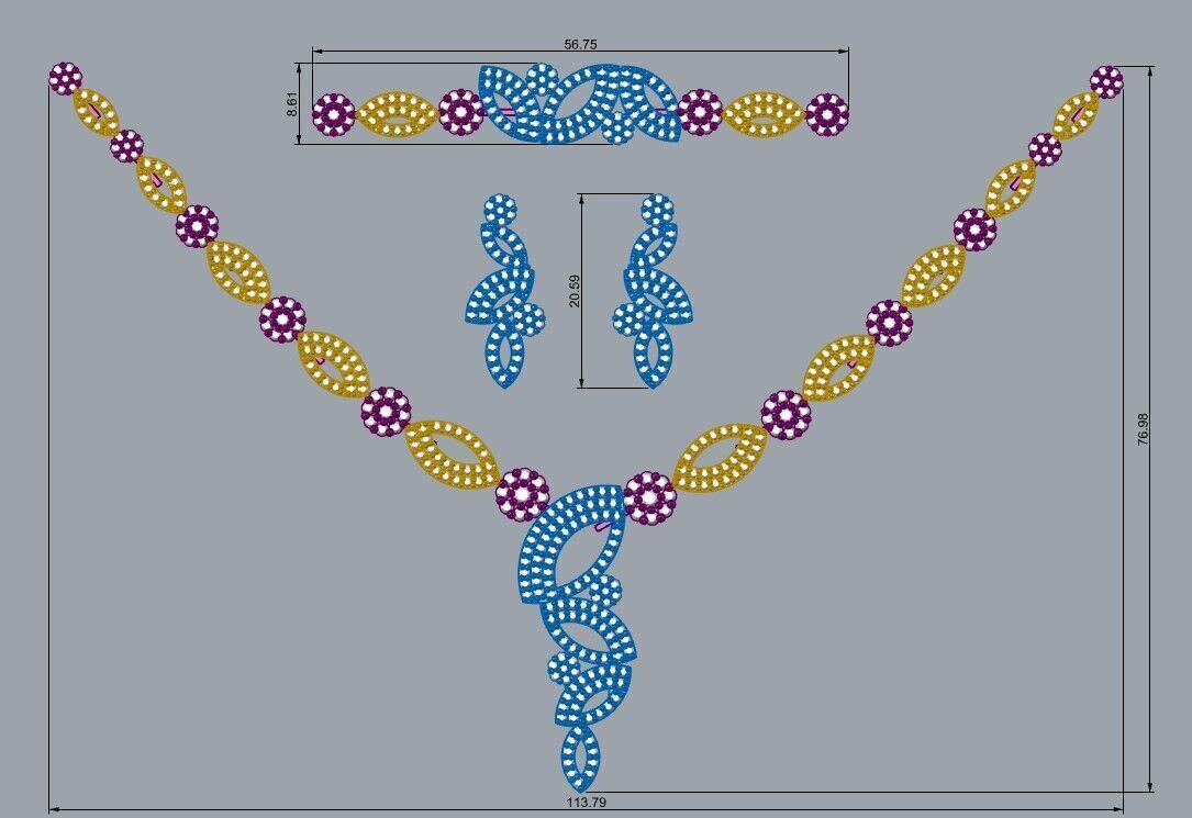 Jewelry Set 3D print model_2