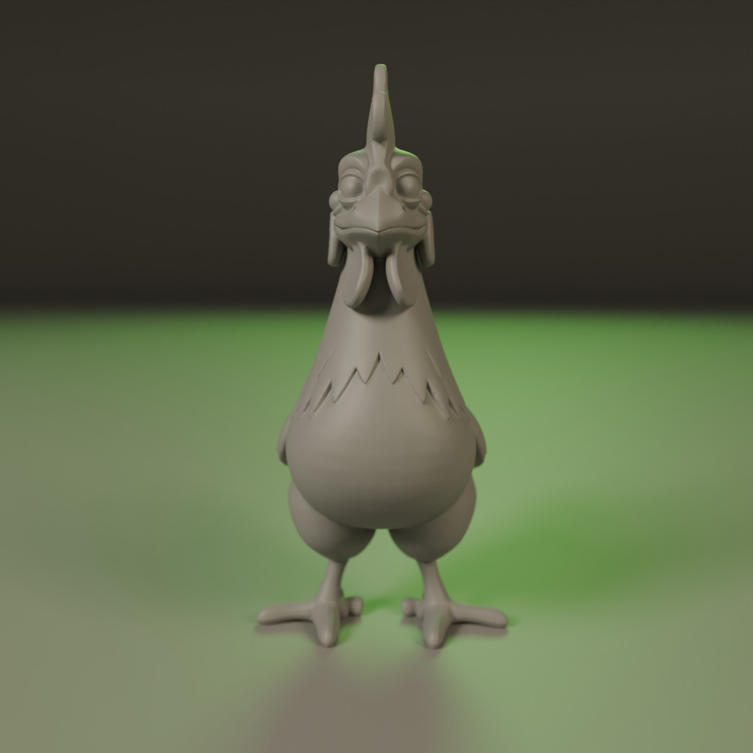 Rooster 3D print model_6