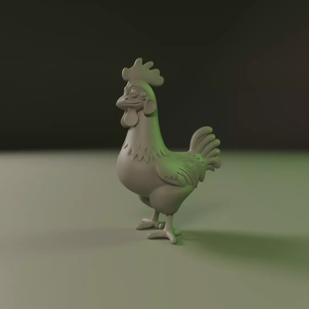 Rooster 3D print model_0