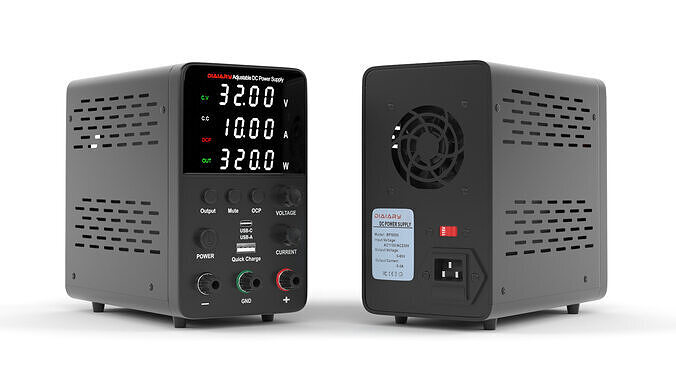 DC Power Supply Variable 3D model