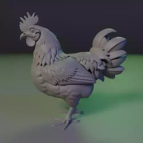 Rooster 3D print model