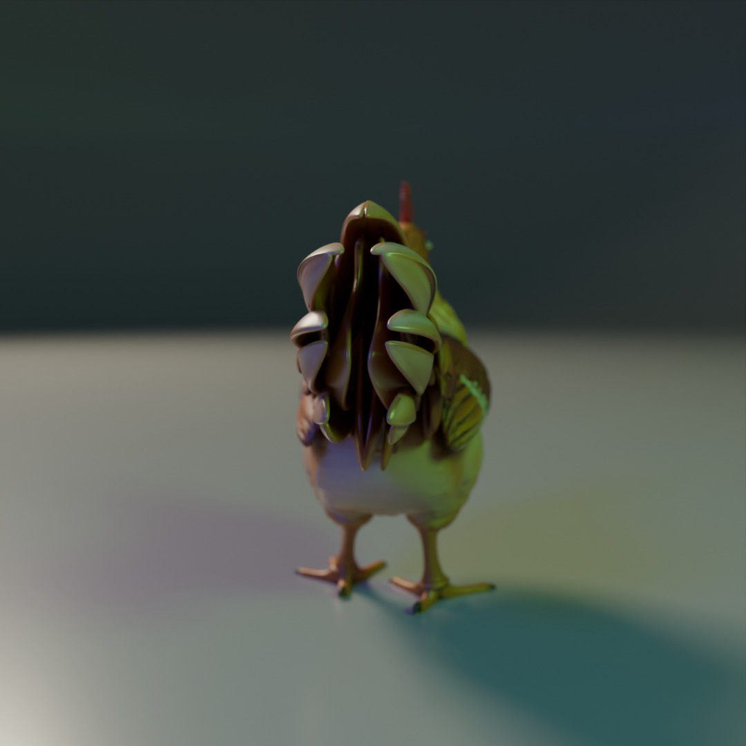 Rooster 3D print model_2