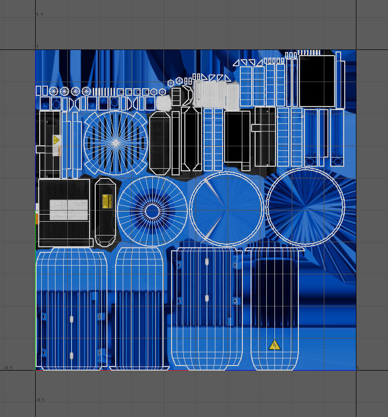 Low Poly Single Phase Electric Motor Low-poly 3D model_11