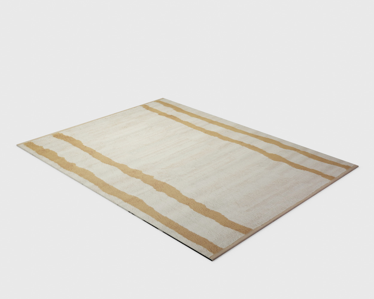 Xavier Hand-Knotted Wool Moroccan Rug 3D model_2