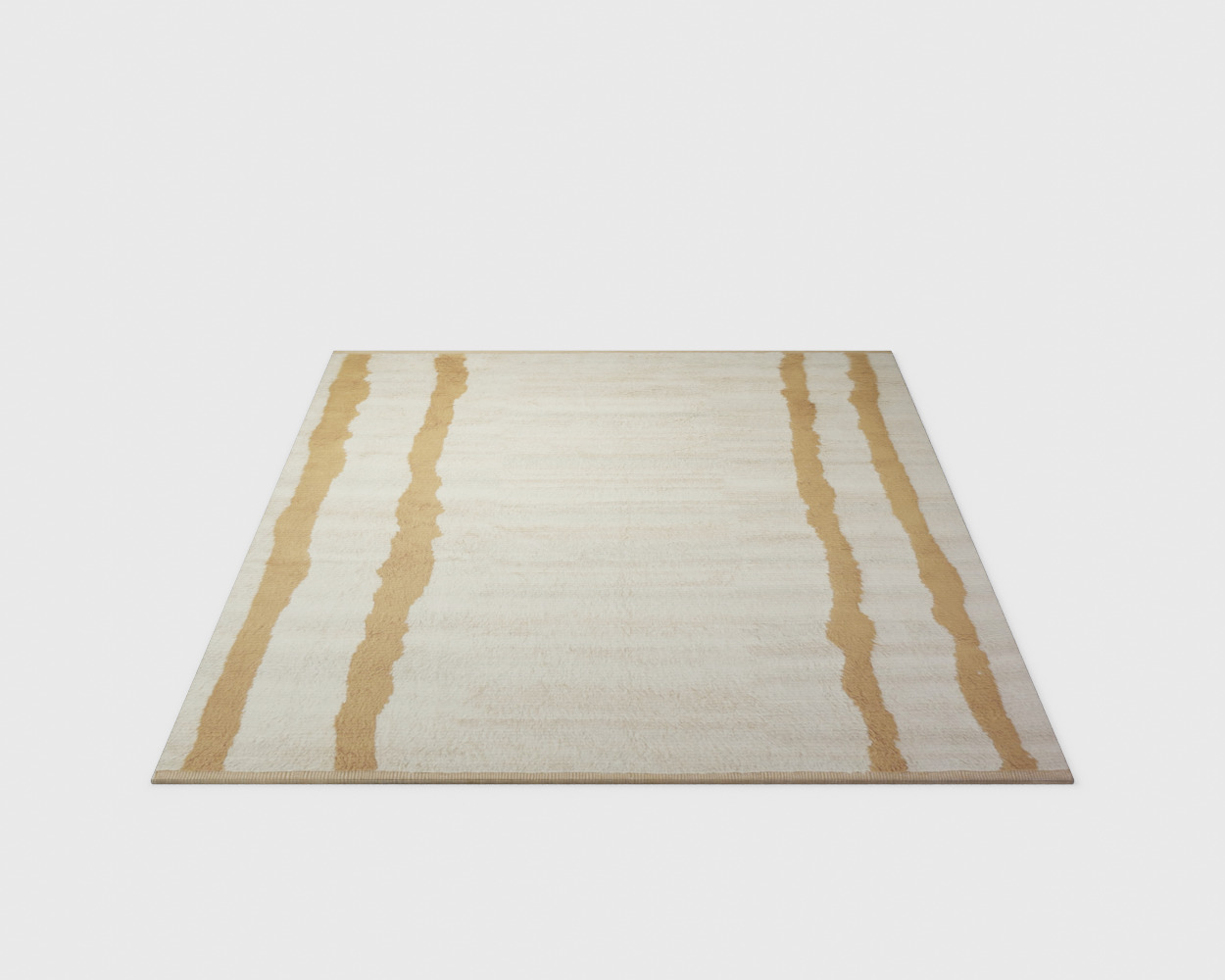 Xavier Hand-Knotted Wool Moroccan Rug 3D model_4