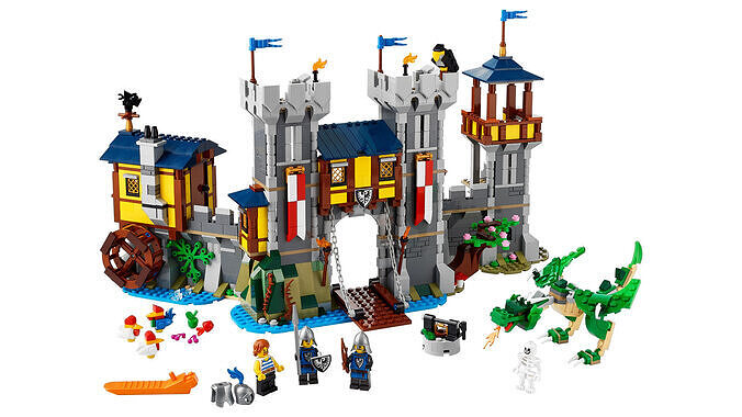 TwindBricks3D - 31120 Medieval Castle 3D print model