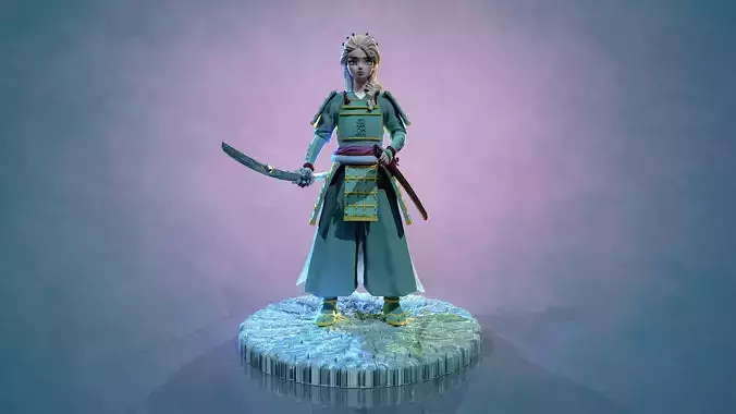 Elsa reine des neiges Samourai 3D print model
