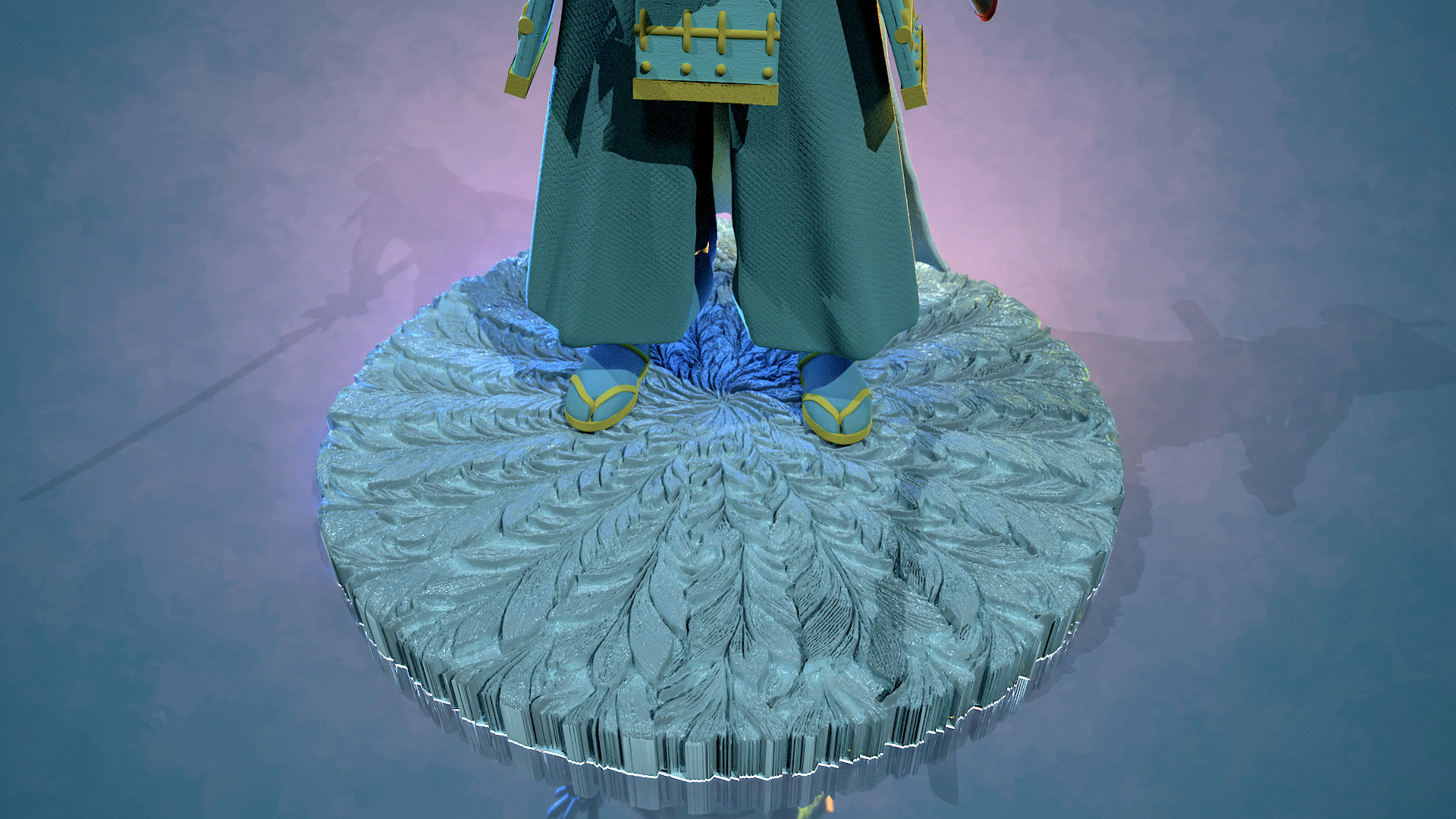 Elsa reine des neiges Samourai 3D print model_18