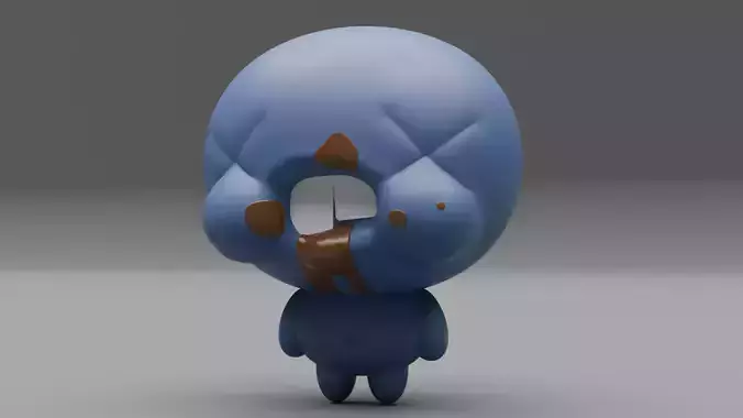 Tainted Blue Baby the binding of isaac 3D print model