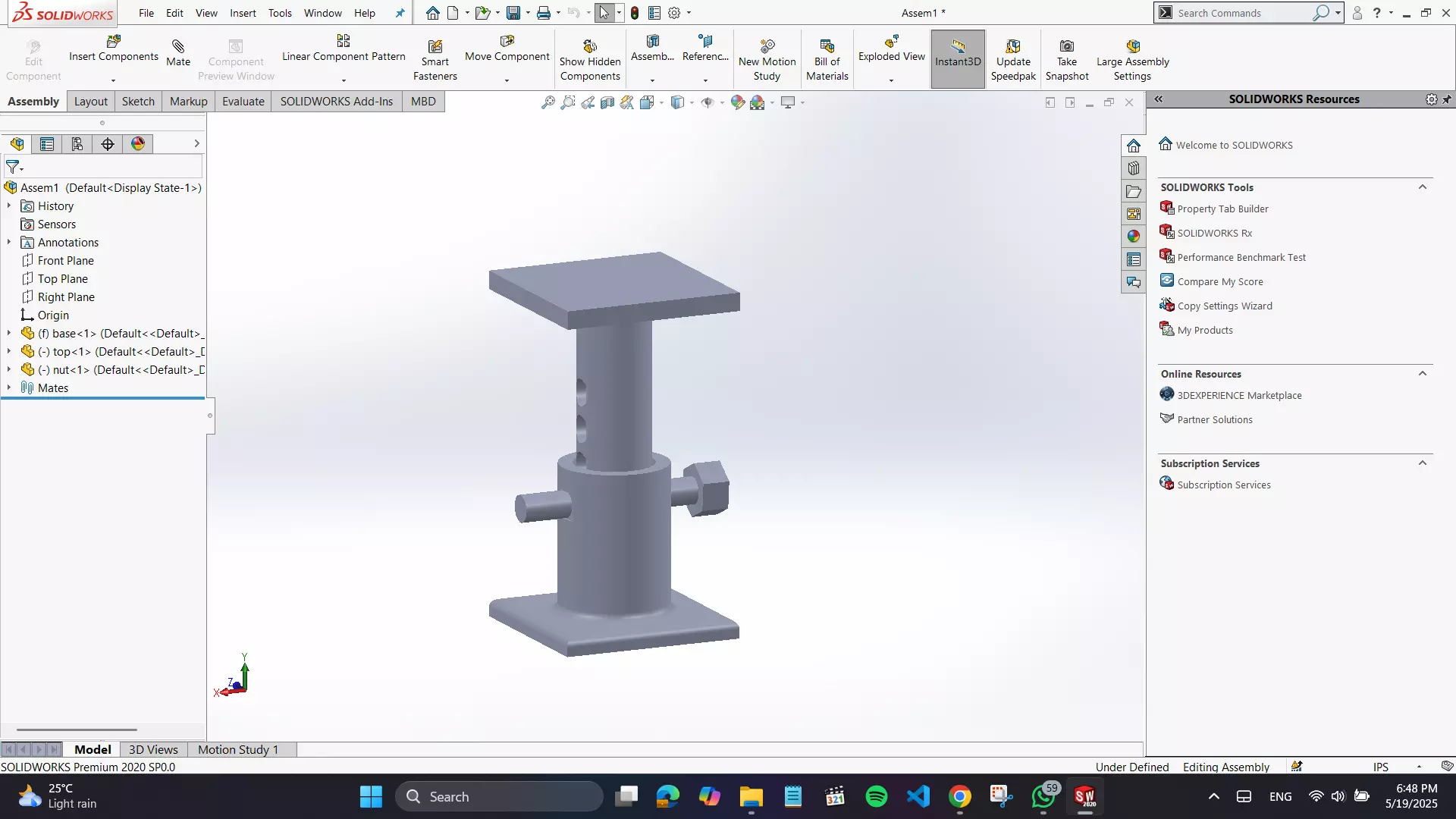 car jack 3D print model_0