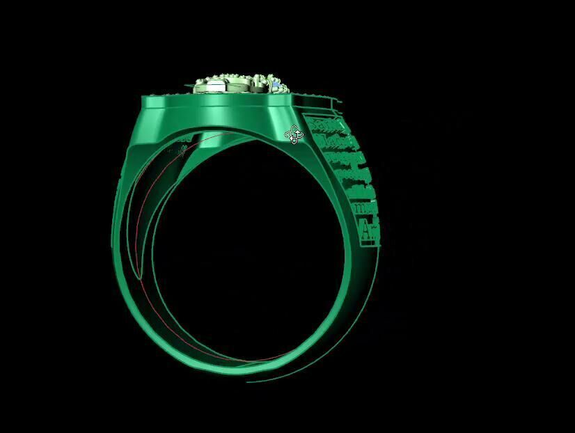 Virgin of Guadalupe Ring 3D print model_4