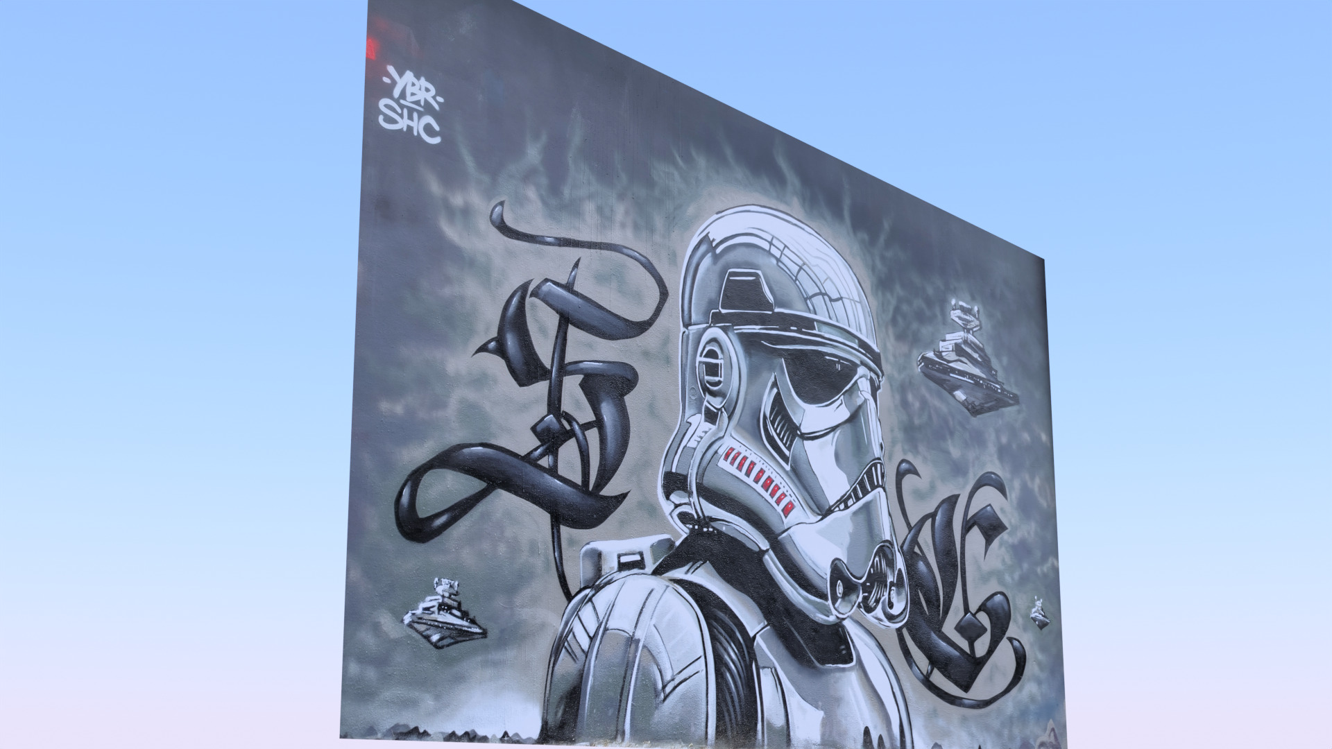 Graffiti wall VIII 3D model_5