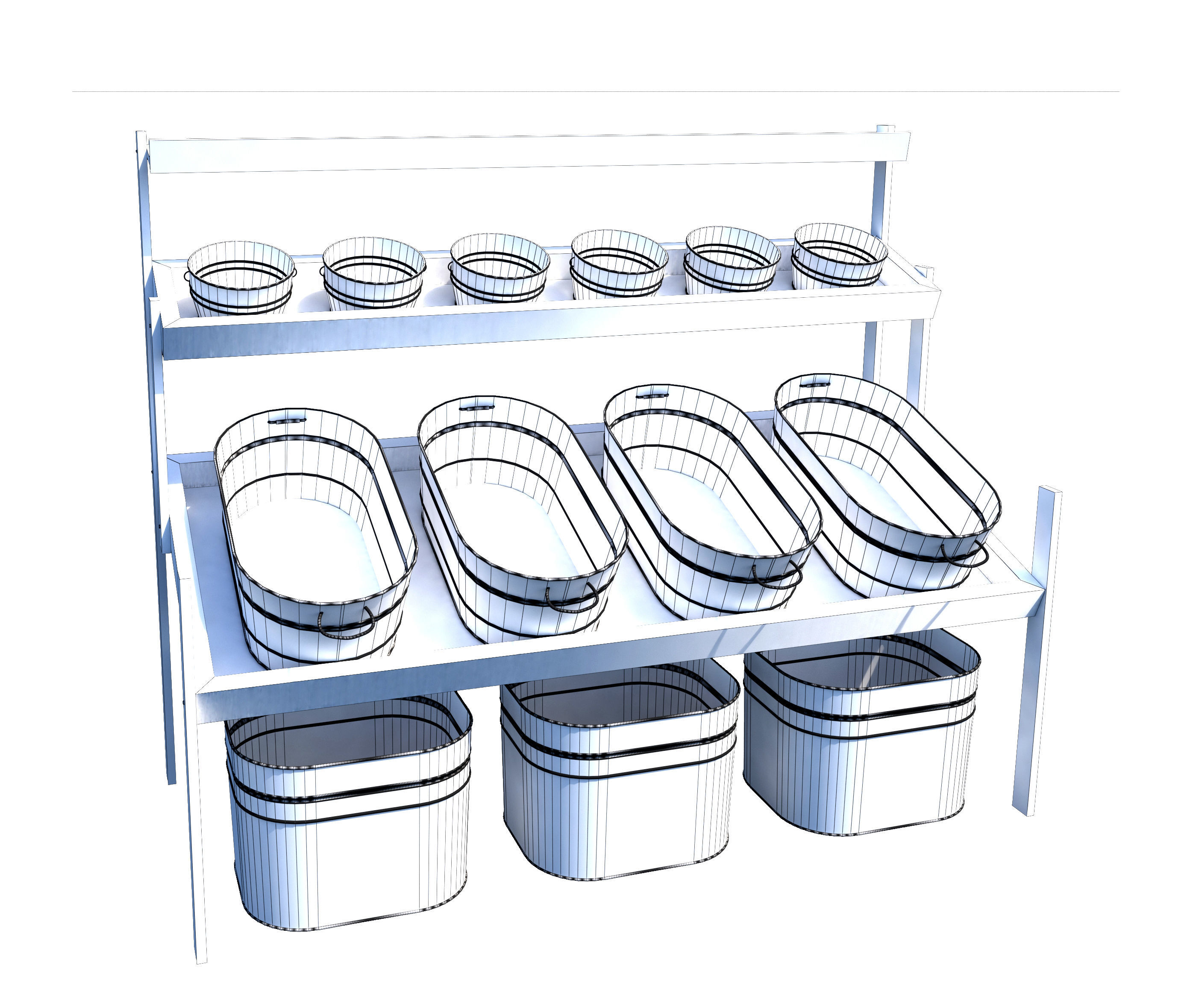 Fruit Stand 3D model_12