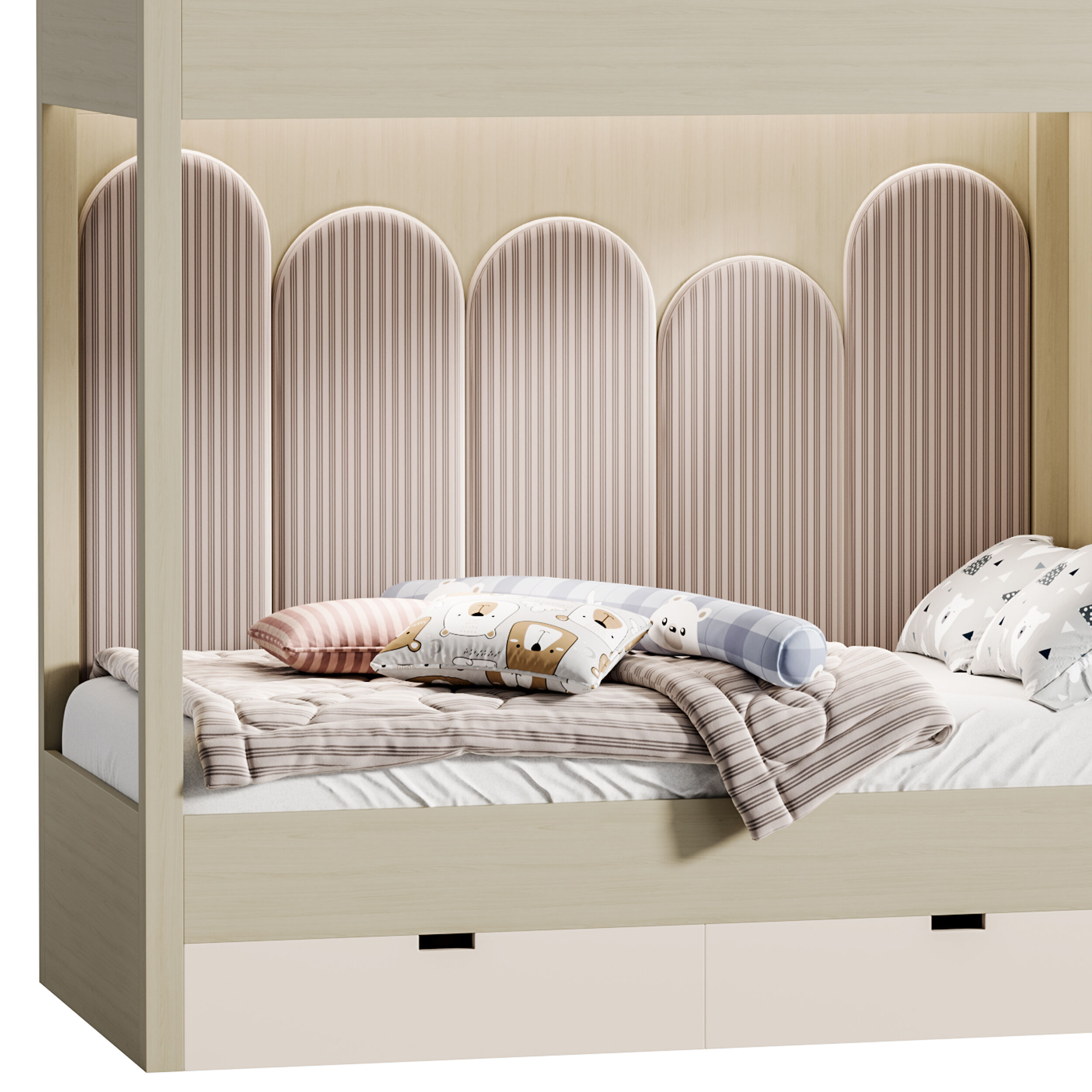 Childrens bunk bed 37 3D model_9