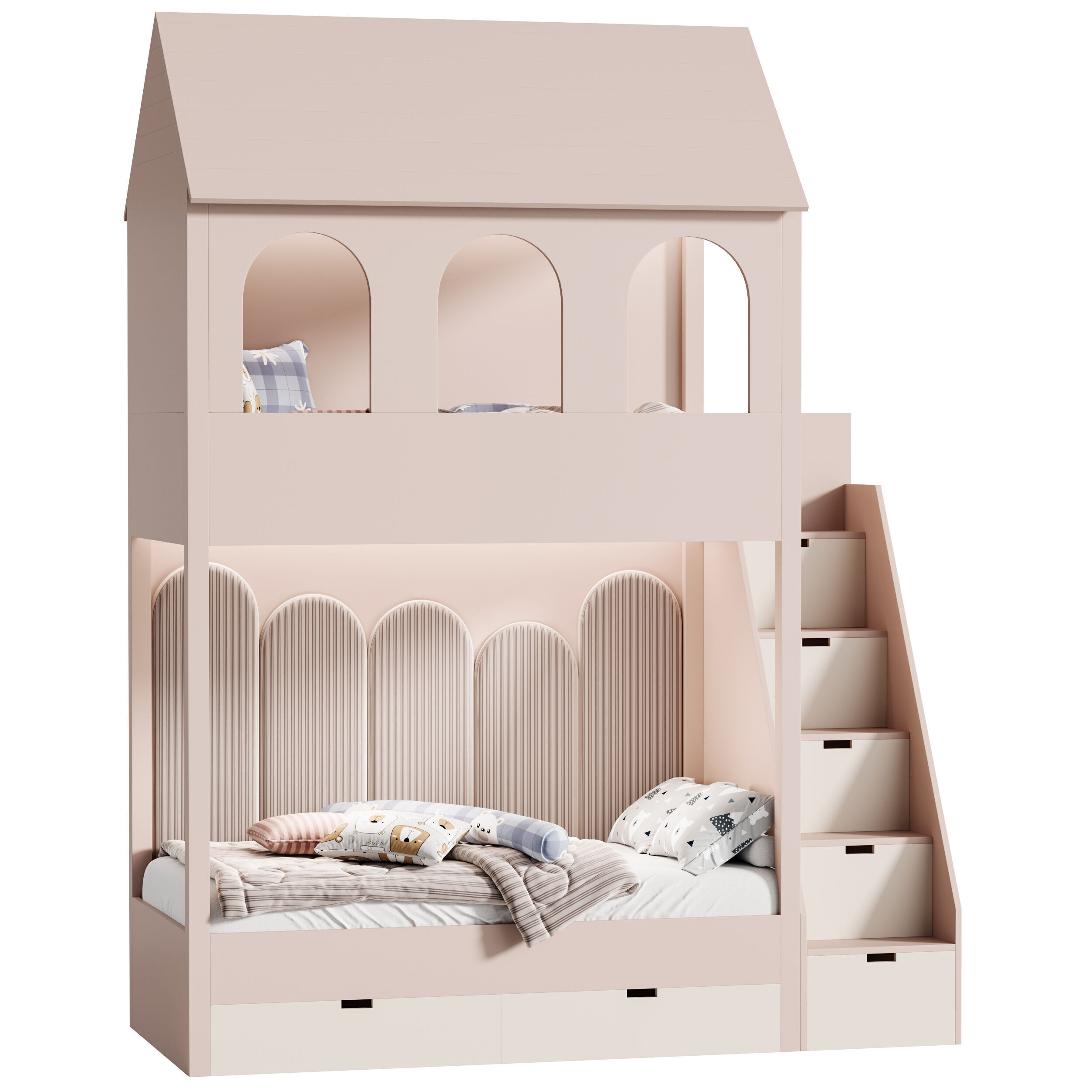 Childrens bunk bed 37 3D model_3