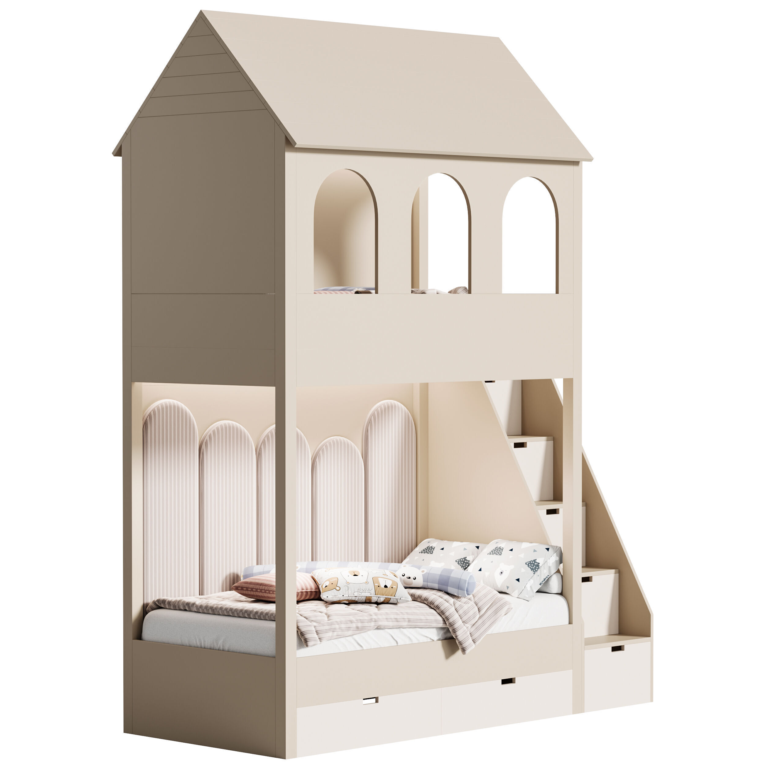 Childrens bunk bed 37 3D model_7