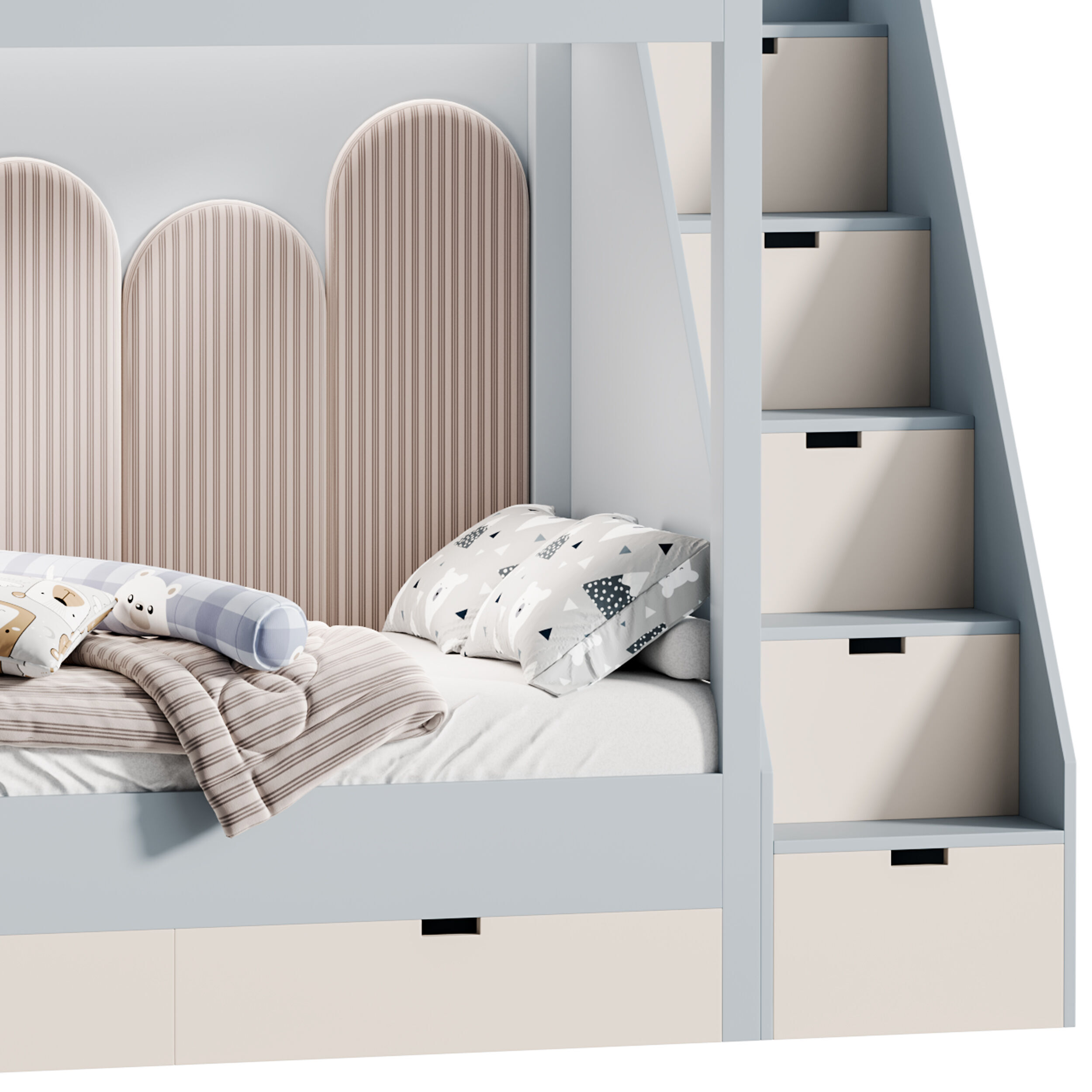 Childrens bunk bed 37 3D model_10