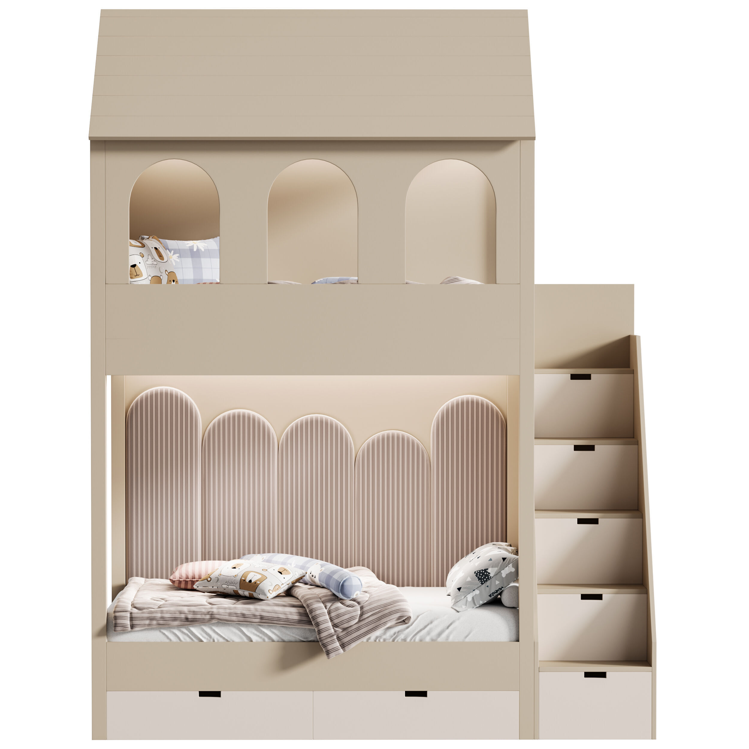 Childrens bunk bed 37 3D model_6