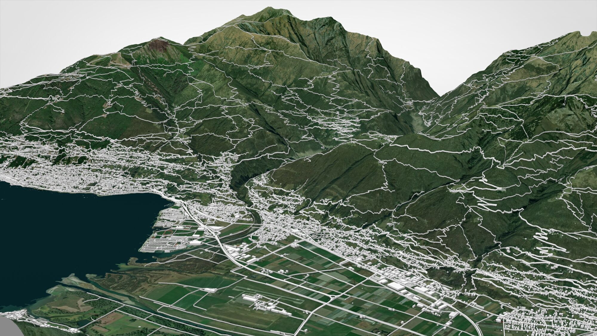 Cityscape Verzasca Switzerland 3D model_4
