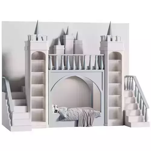 Children is bunk bed 38 3D model