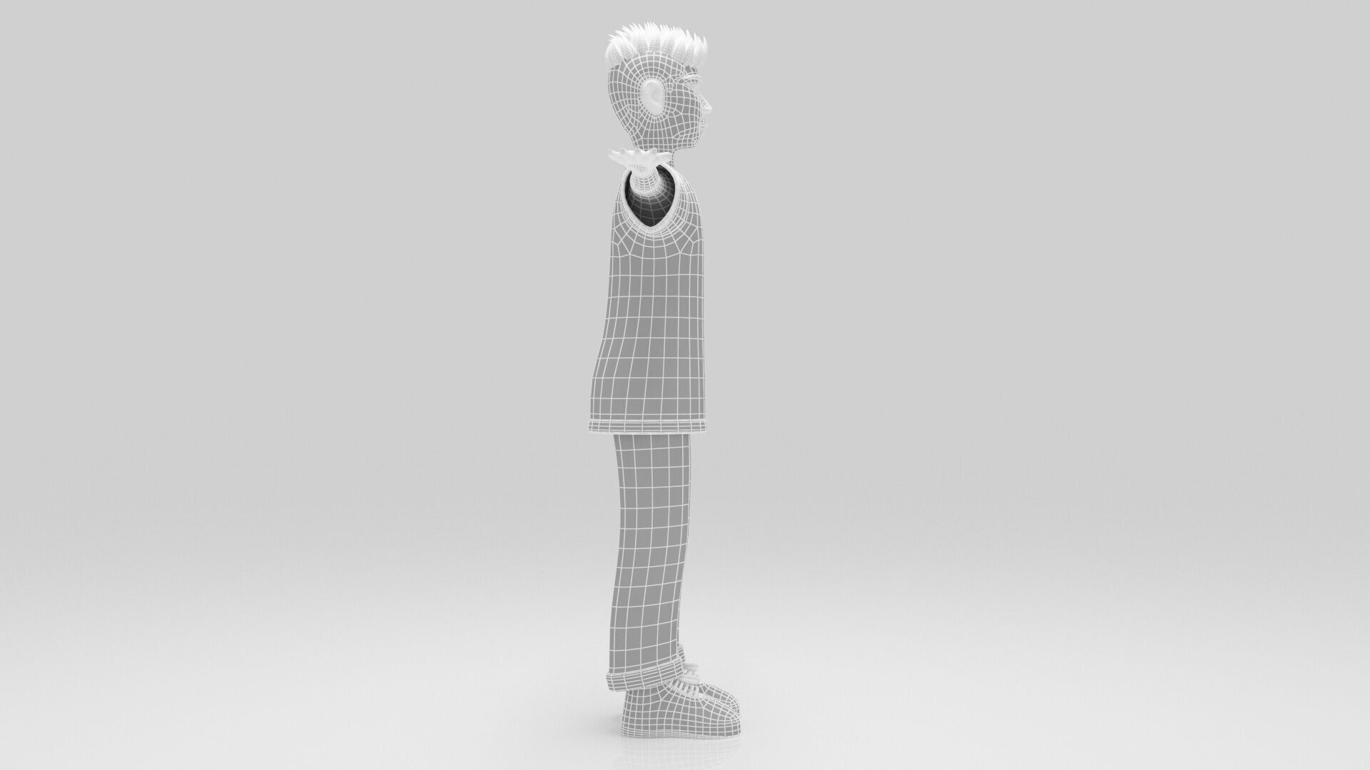 Character Lion Rigged  Low-poly 3D model_13