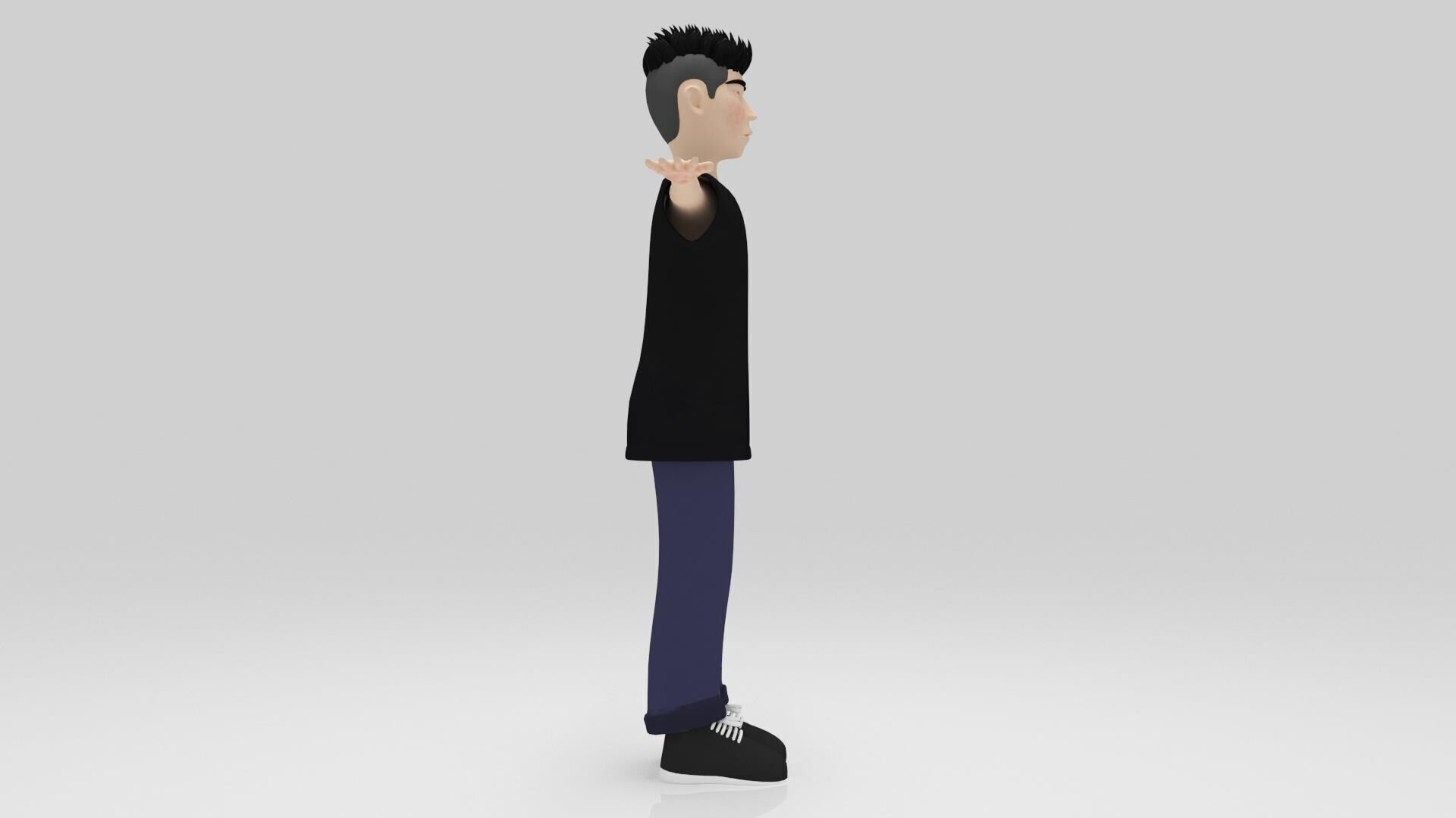 Character Lion Rigged  Low-poly 3D model_5