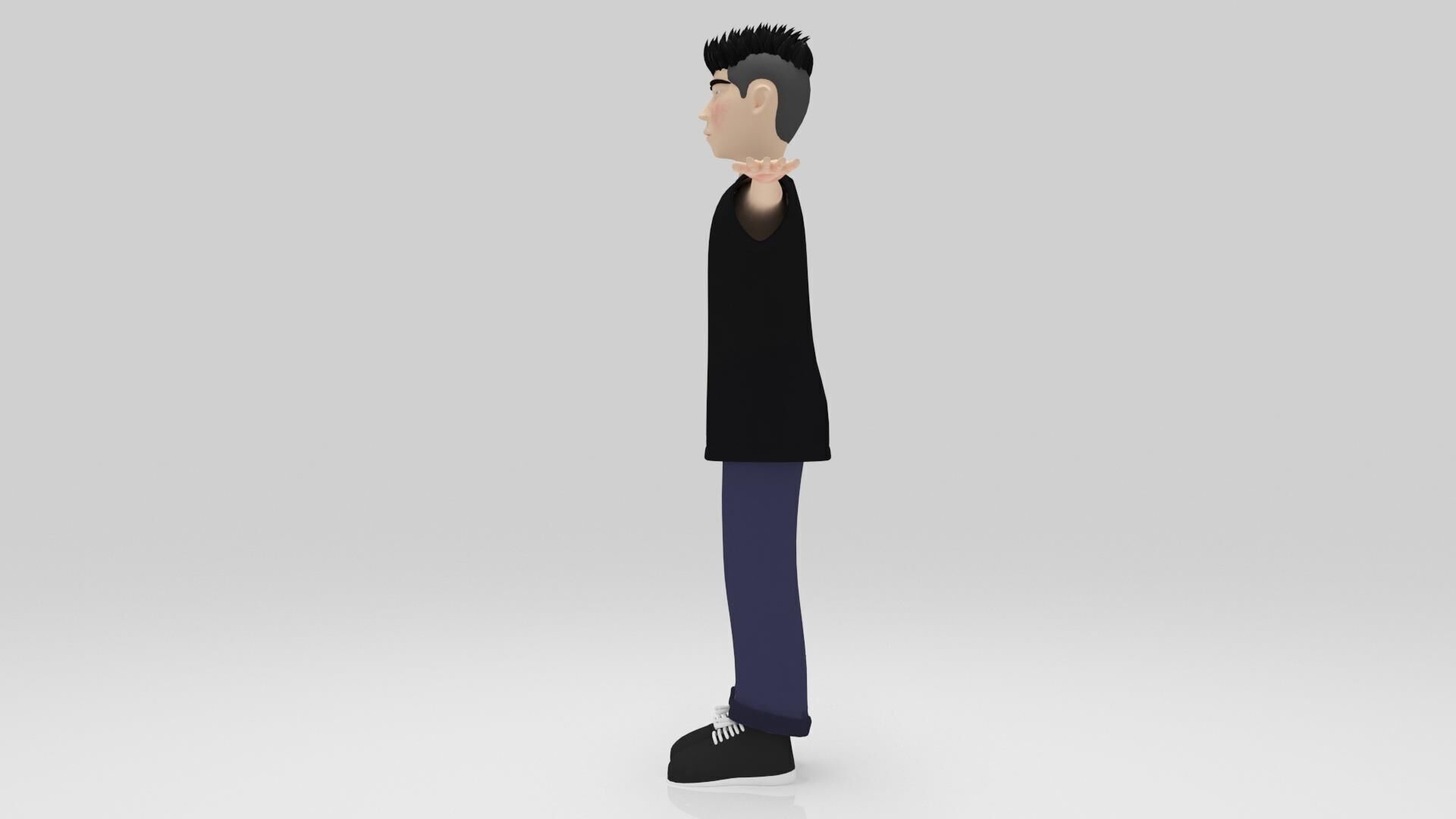 Character Lion Rigged  Low-poly 3D model_3