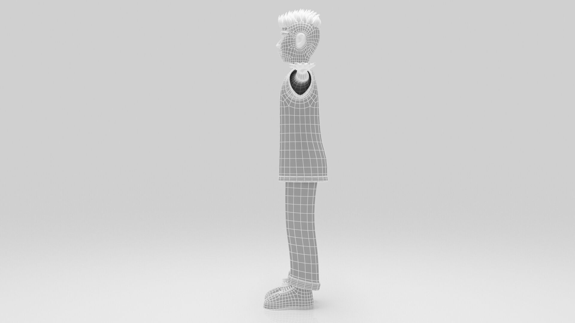 Character Lion Rigged  Low-poly 3D model_11