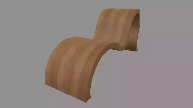 Low Poly Bench 04
