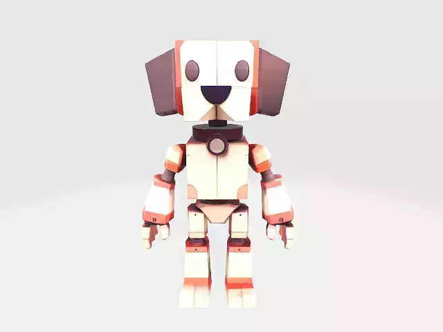 lowpoly robot dog