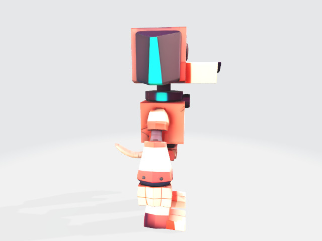 lowpoly robot dog Low-poly 3D model_1