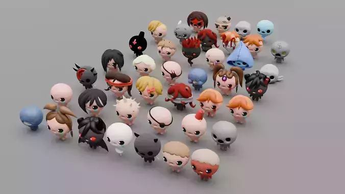 All 34 the binding of isaac characters collection