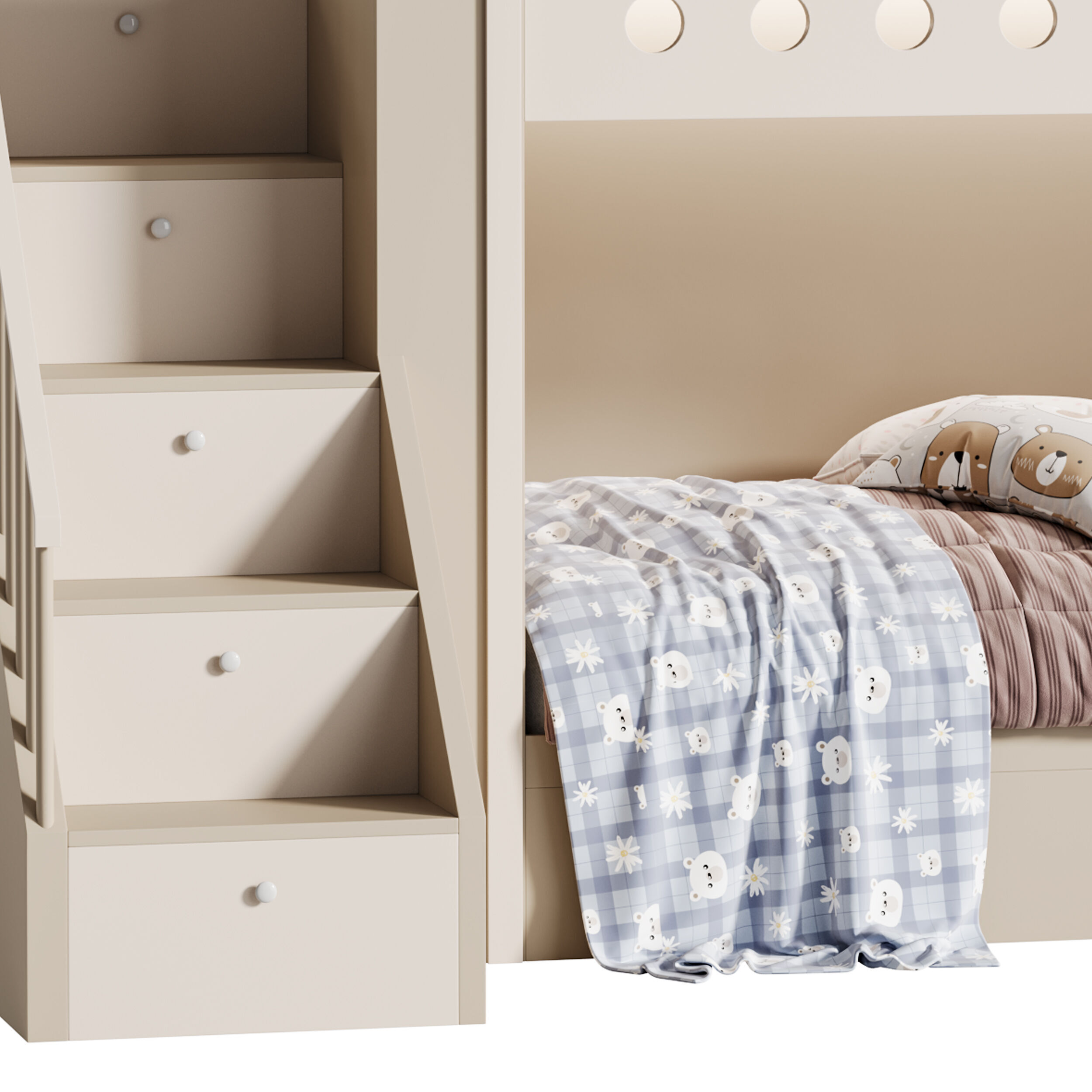 Childrens bunk bed 39 3D model_12