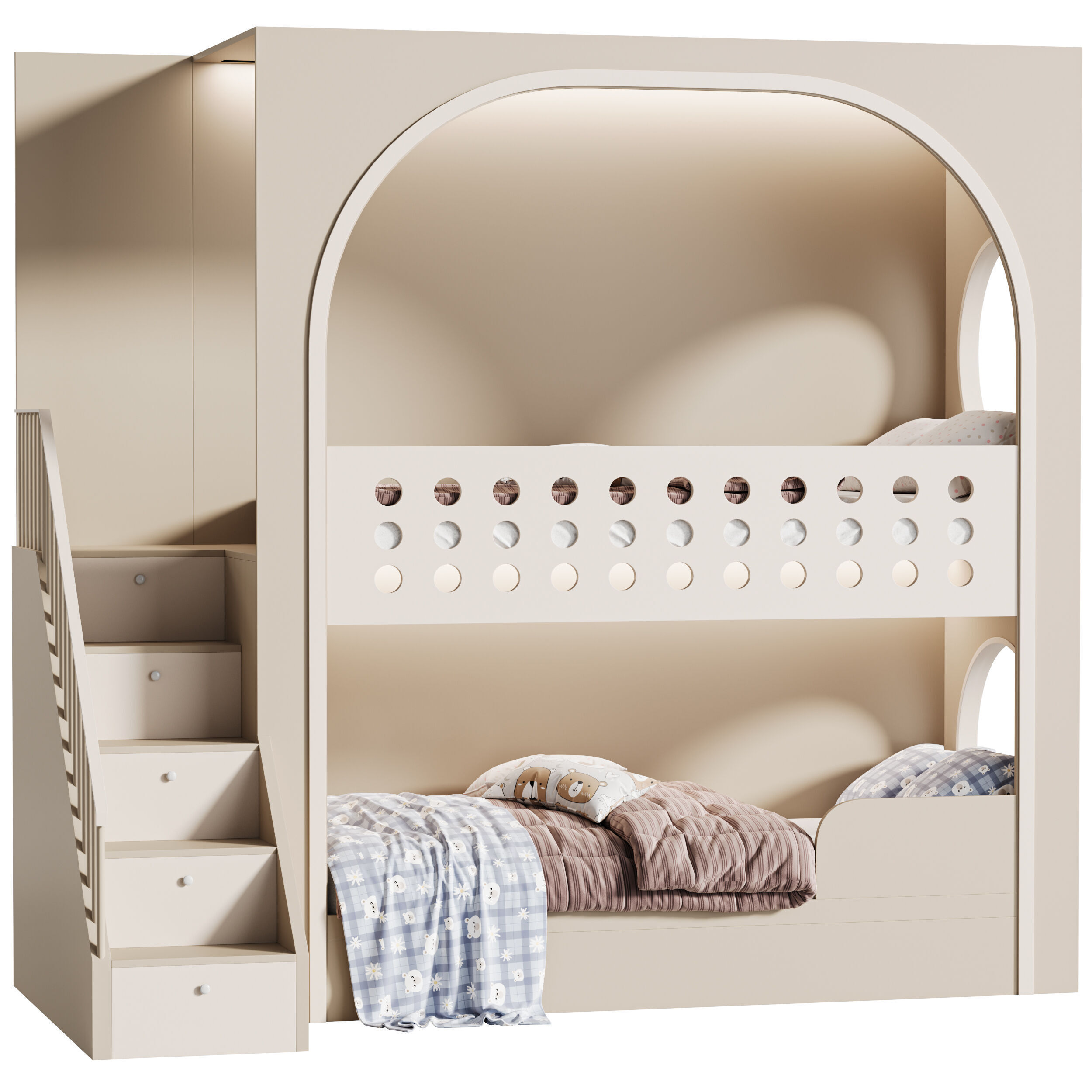 Childrens bunk bed 39 3D model_3