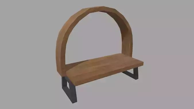 Low Poly Bench 010