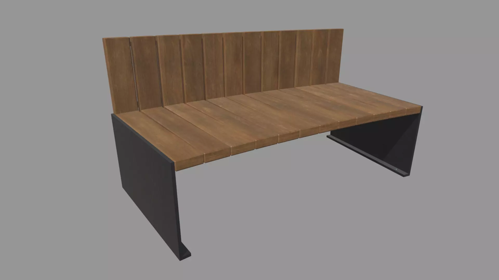 Low Poly Bench 016 Low-poly 3D model