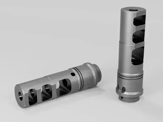 SFMB-338 SOCOM Muzzle Brake Suppressor Adapter Low-poly 3D model