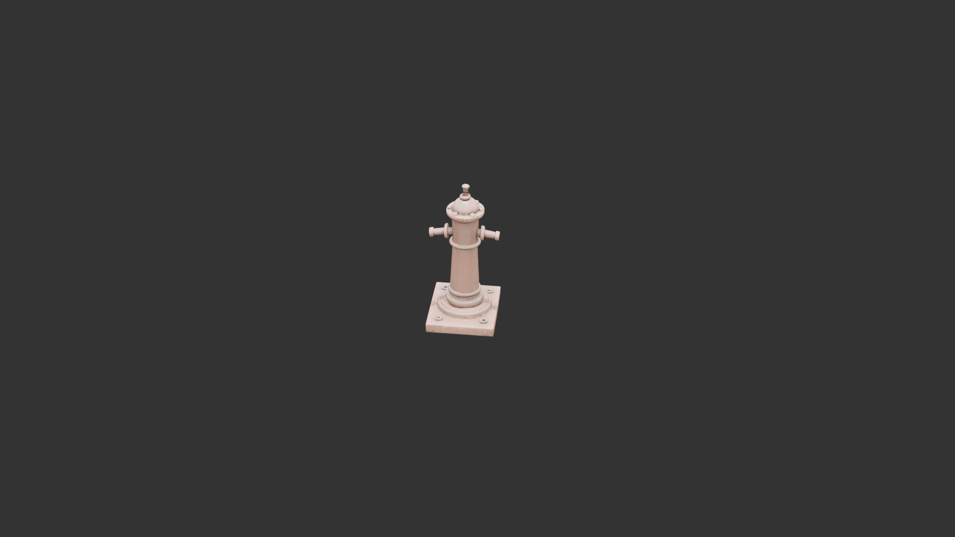 Old Rusty Water Pump Low-poly 3D model_6