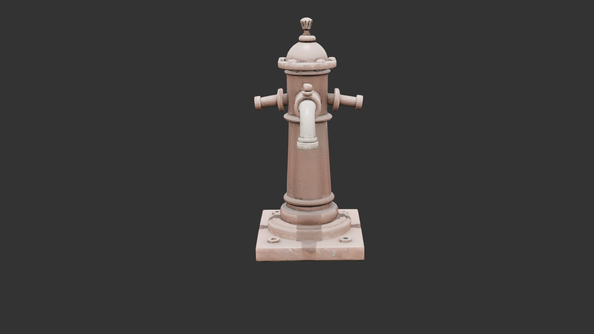 Old Rusty Water Pump Low-poly 3D model_17