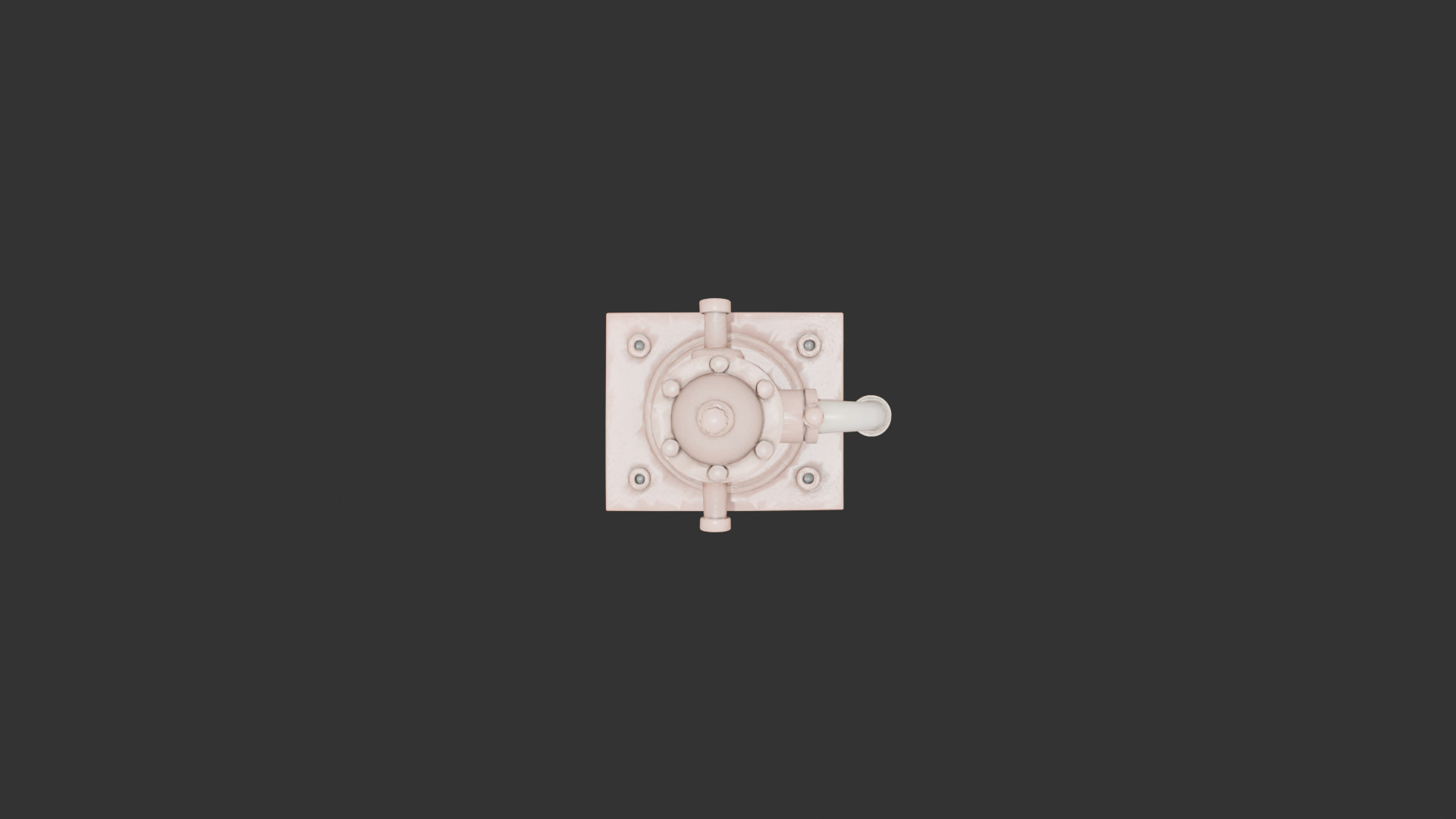 Old Rusty Water Pump Low-poly 3D model_20