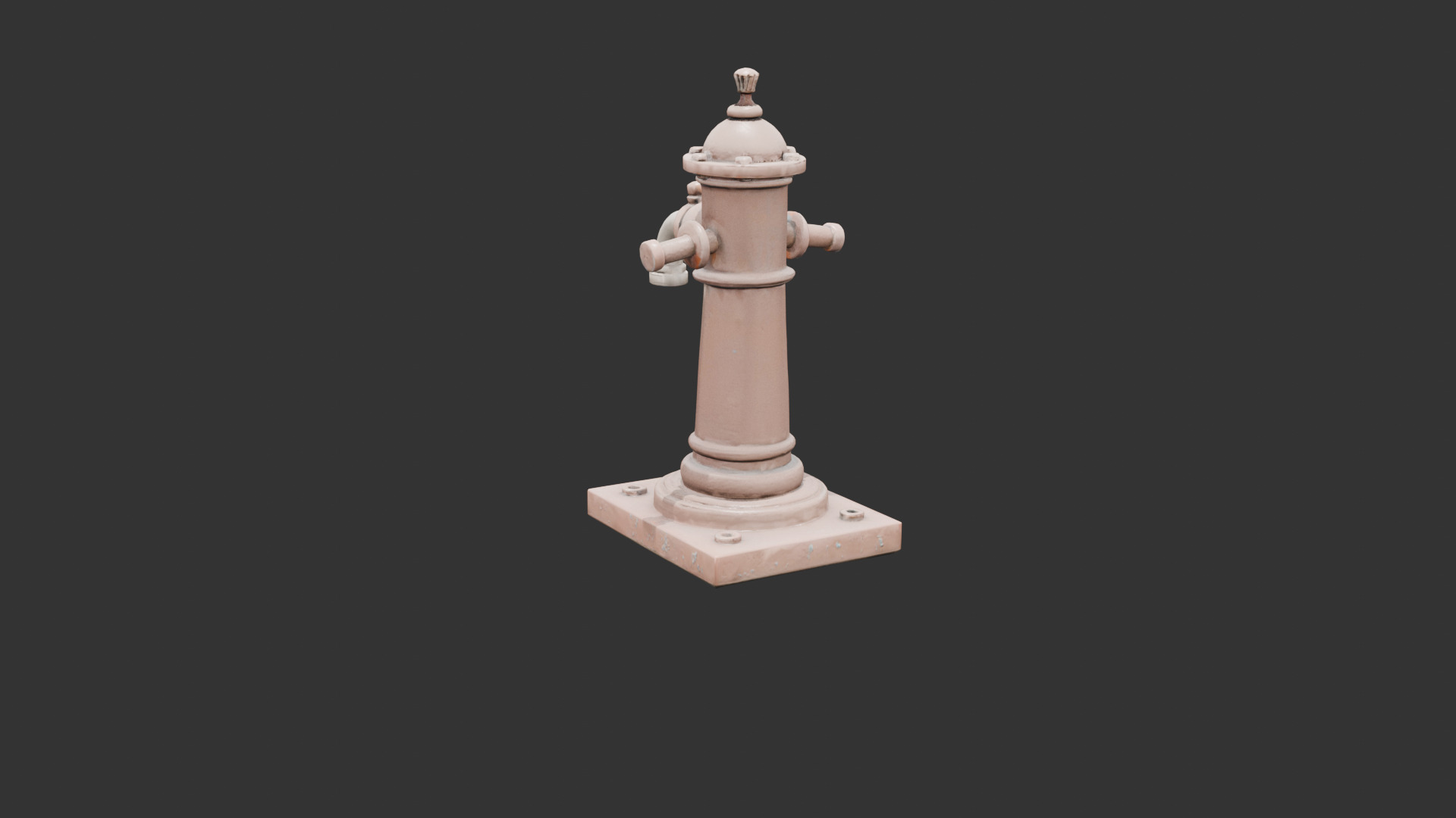 Old Rusty Water Pump Low-poly 3D model_14