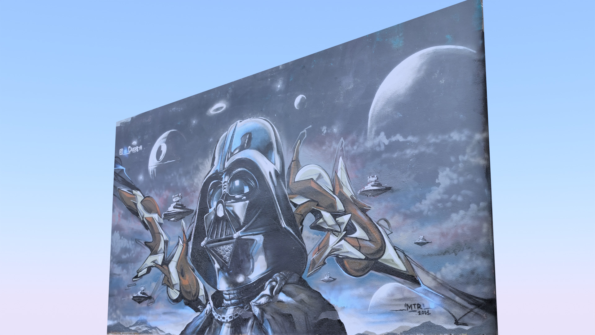 Graffiti wall IX 3D model_3