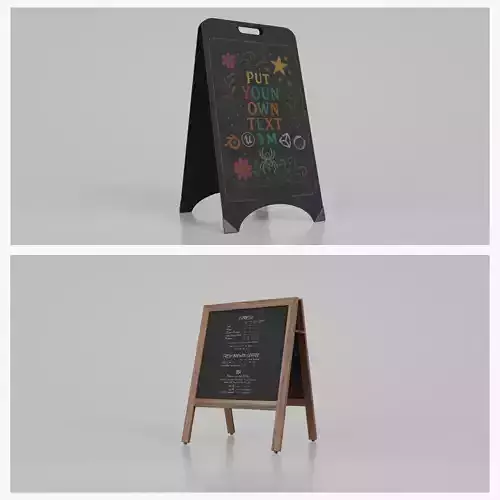 Customizable Compact Chalkboard Signs