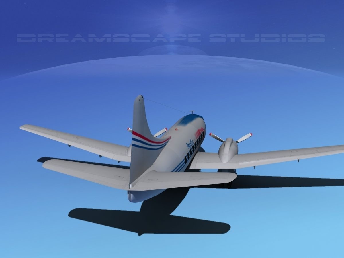 Martin 202 Martinliner 3D model_6