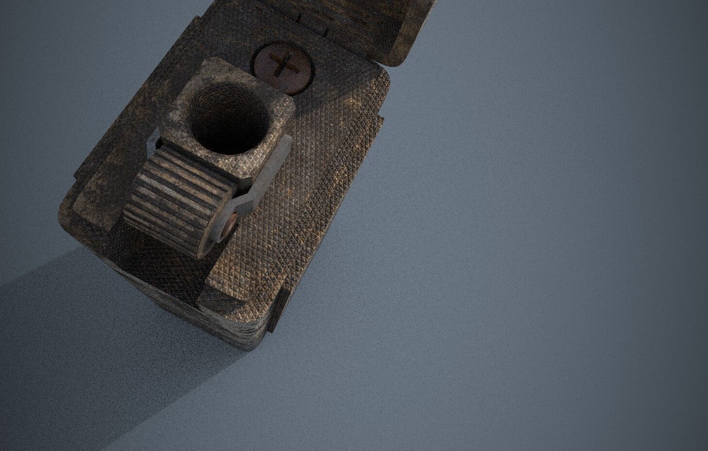 Old cigarette Lighter  Low-poly 3D model_4