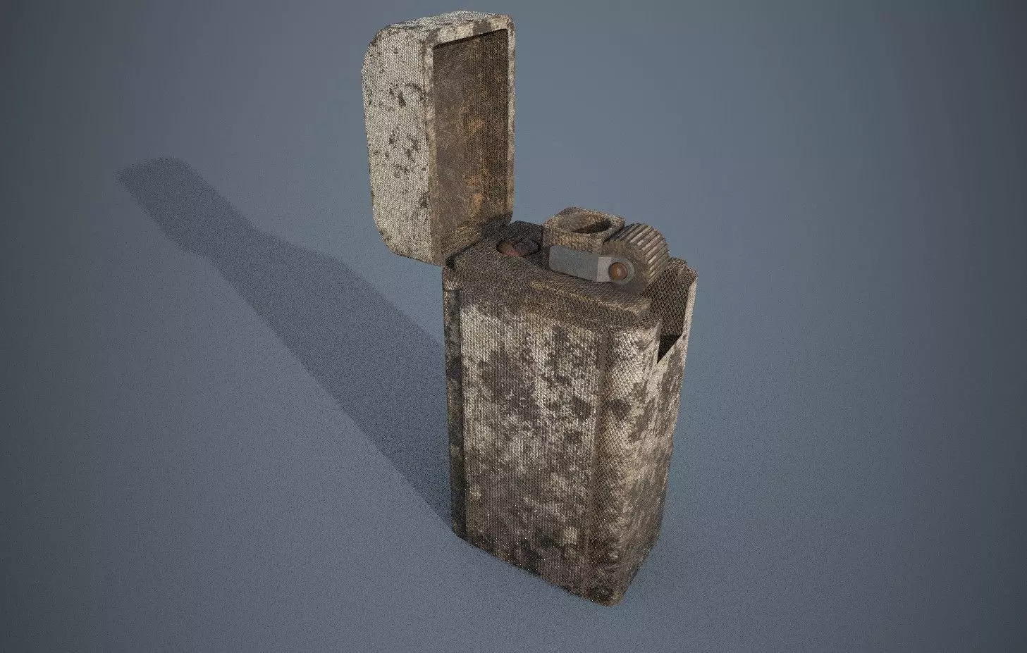 Old cigarette Lighter  Low-poly 3D model_0