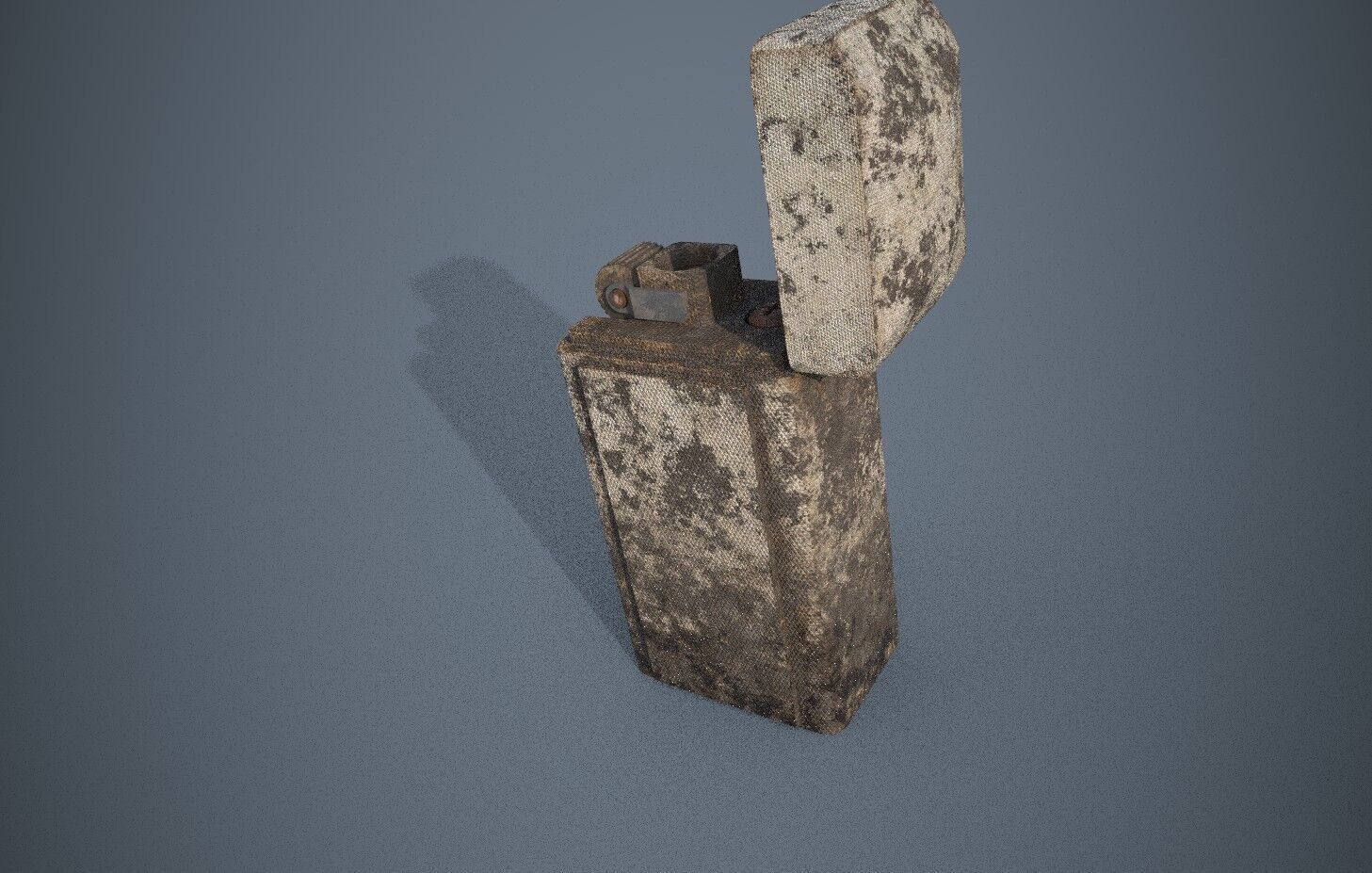 Old cigarette Lighter  Low-poly 3D model_3