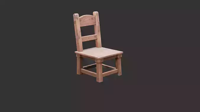 Old Wooden Tavern Chair
