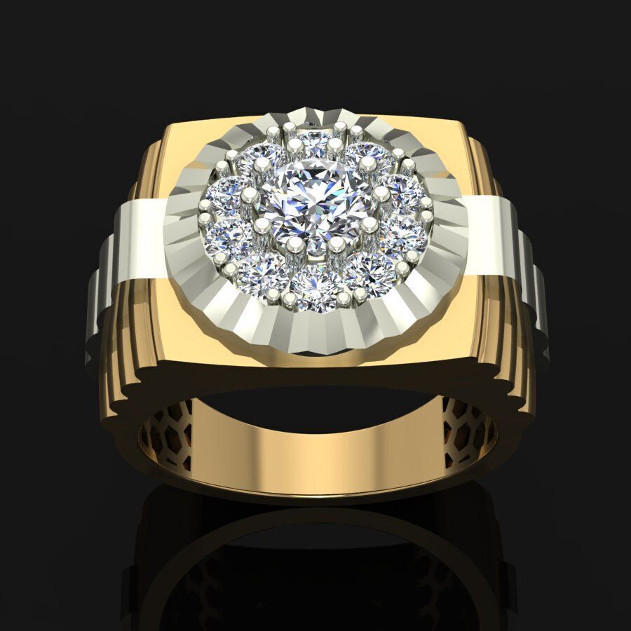 Rolex Ring 3D print model_6