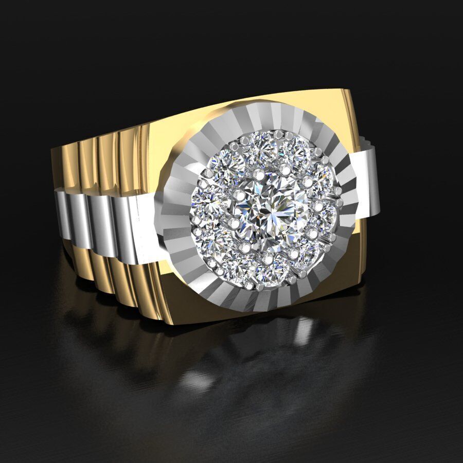 Rolex Ring 3D print model_4